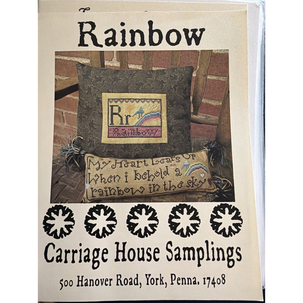 Rainbow Carriage House Samplings Cross Stitch Pattern Alphabet Sampler