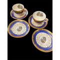 Vintage Bromley Teacups & Saucers Lot 22K Gold Taylor Smith AS IS