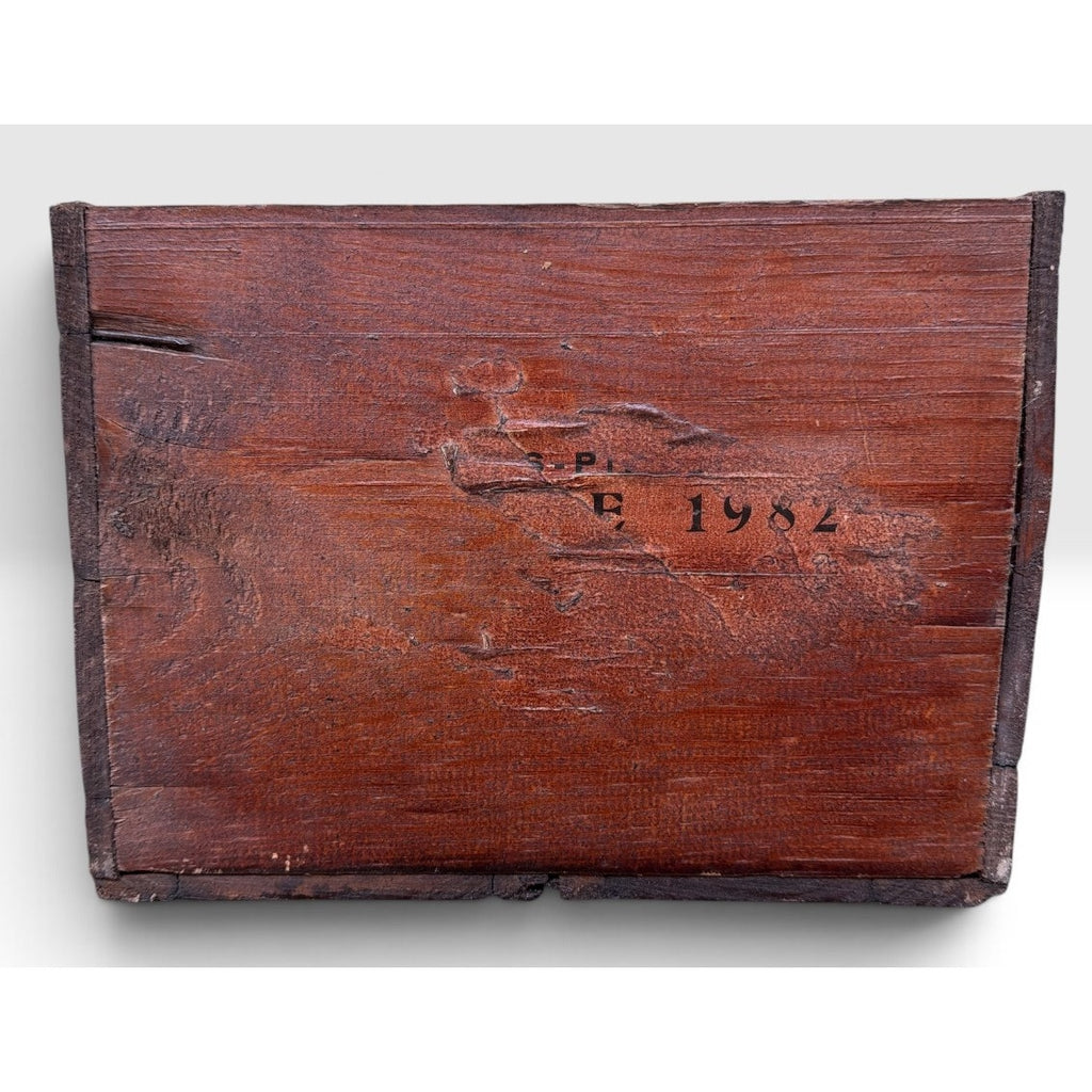Vintage Ramos Pinto Porto Engraved Wooden Wine Crate Portugal 16 Inch – additional view 4