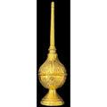 Antique Brass Gulab Pash Rose Water Sprinkler Crown Marked India 10"