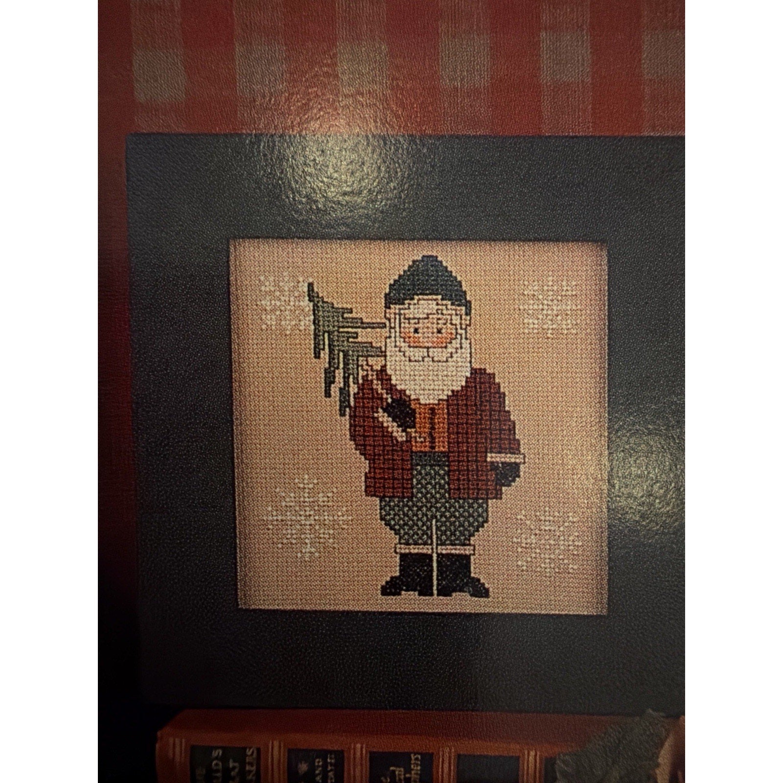 Needle Love Tweed Twinkle Santas #41 Primitive Santa Cross Stitch Pattern