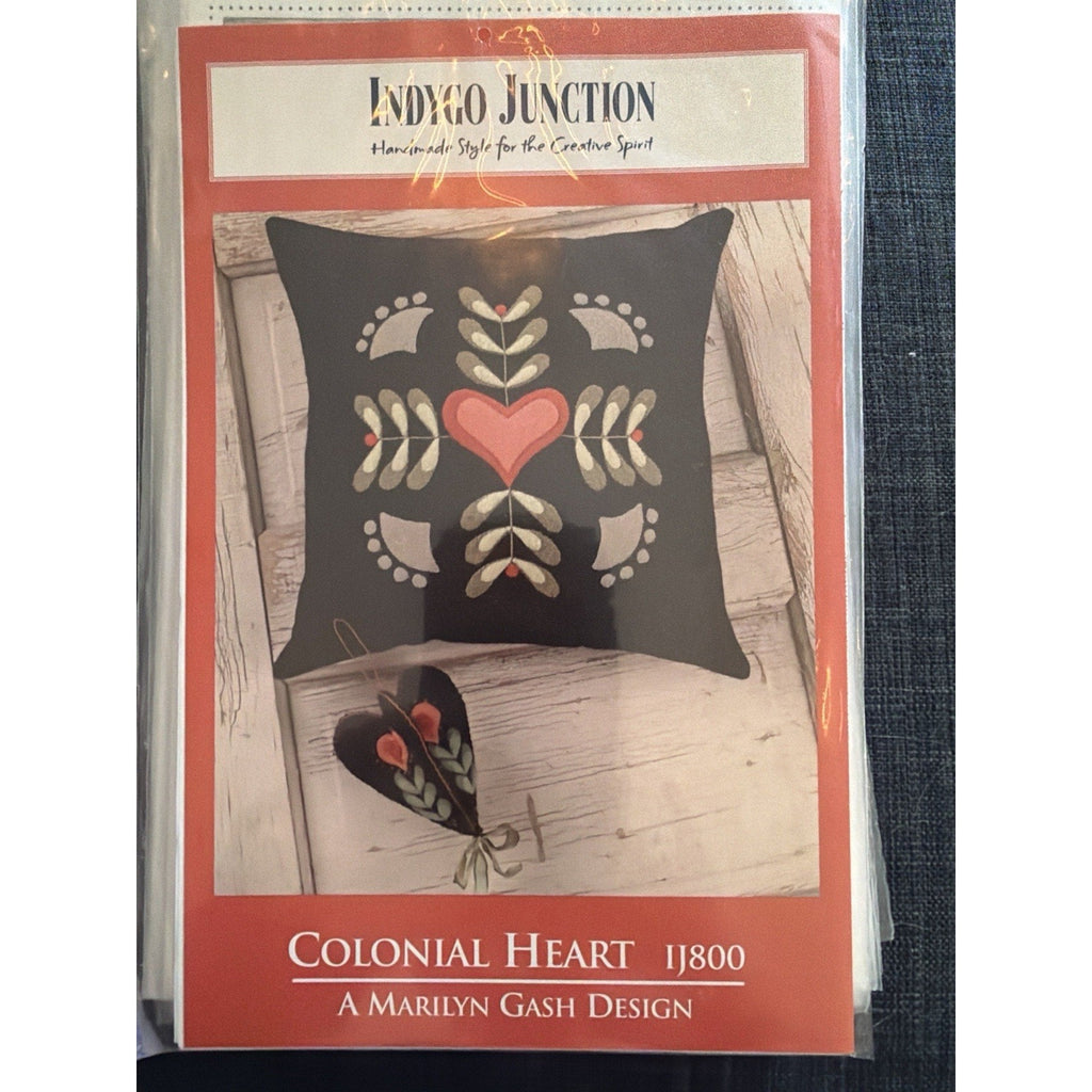 Indygo Junction Colonial Heart IJ800 Wool Applique Pattern