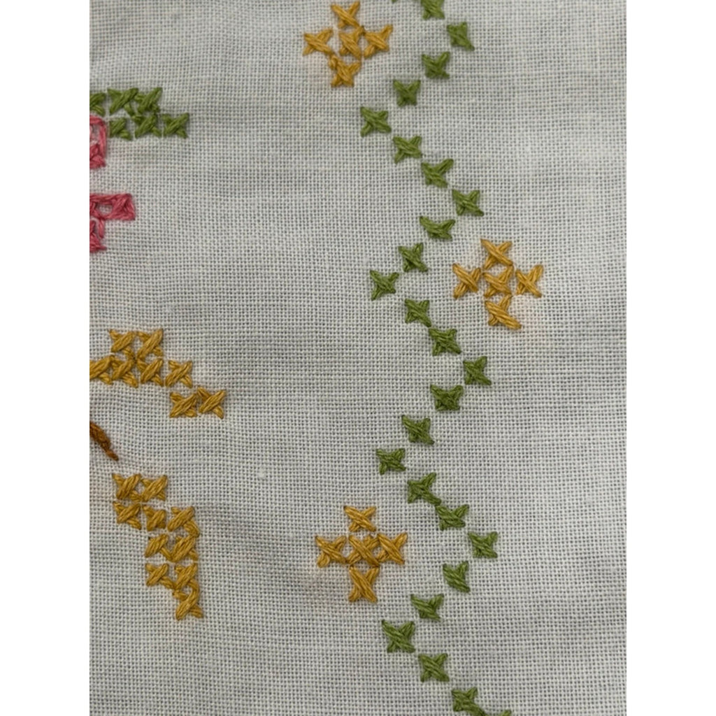 Hand made Cross Stitch table runner 42.5” x 13” – additional view 6