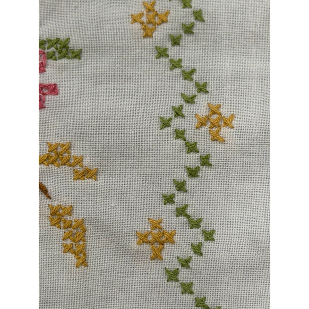 Hand made Cross Stitch table runner 42.5” x 13” – additional view 6