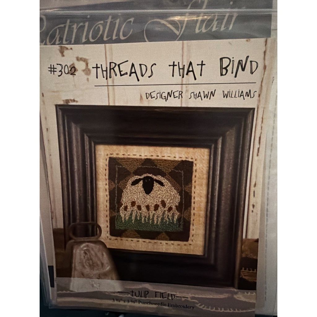 Threads That Bind Tulip Field #302 Punchneedle Pattern Weaver’s Cloth NOS