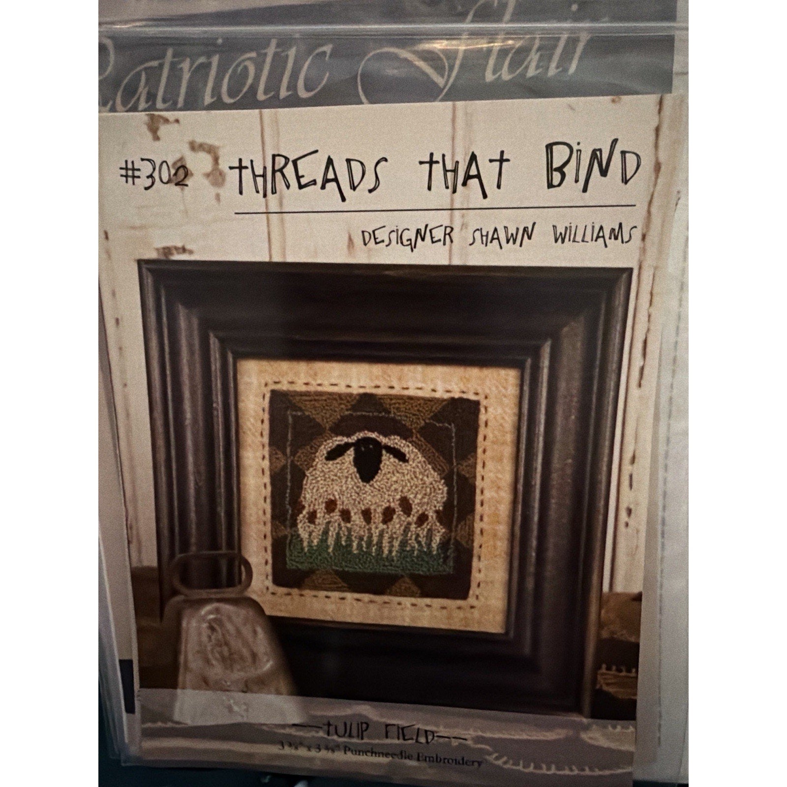 Threads That Bind Tulip Field #302 Punchneedle Pattern Weaver’s Cloth NOS