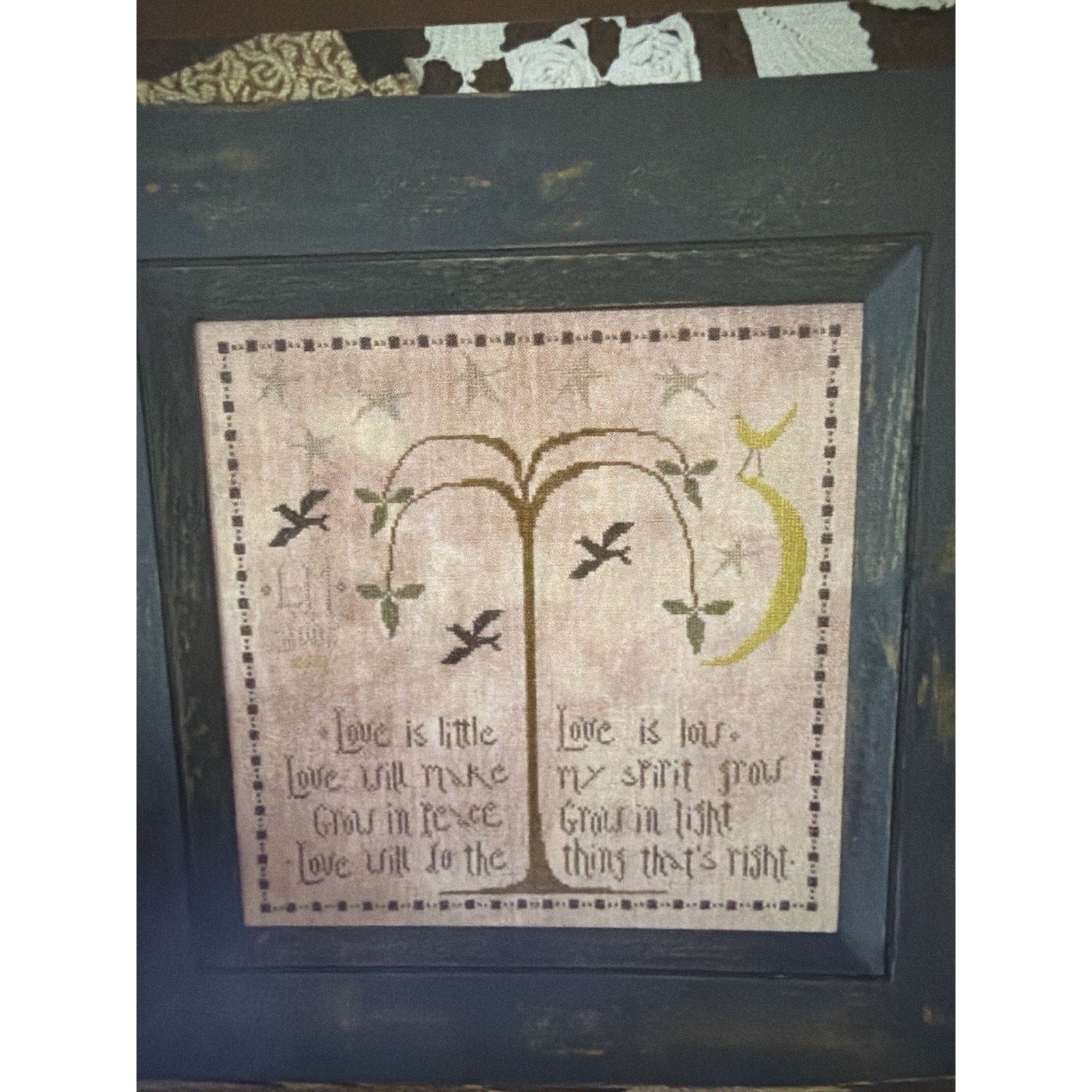 La-D-Da Love Is Little Primitive Sampler Pattern NOS