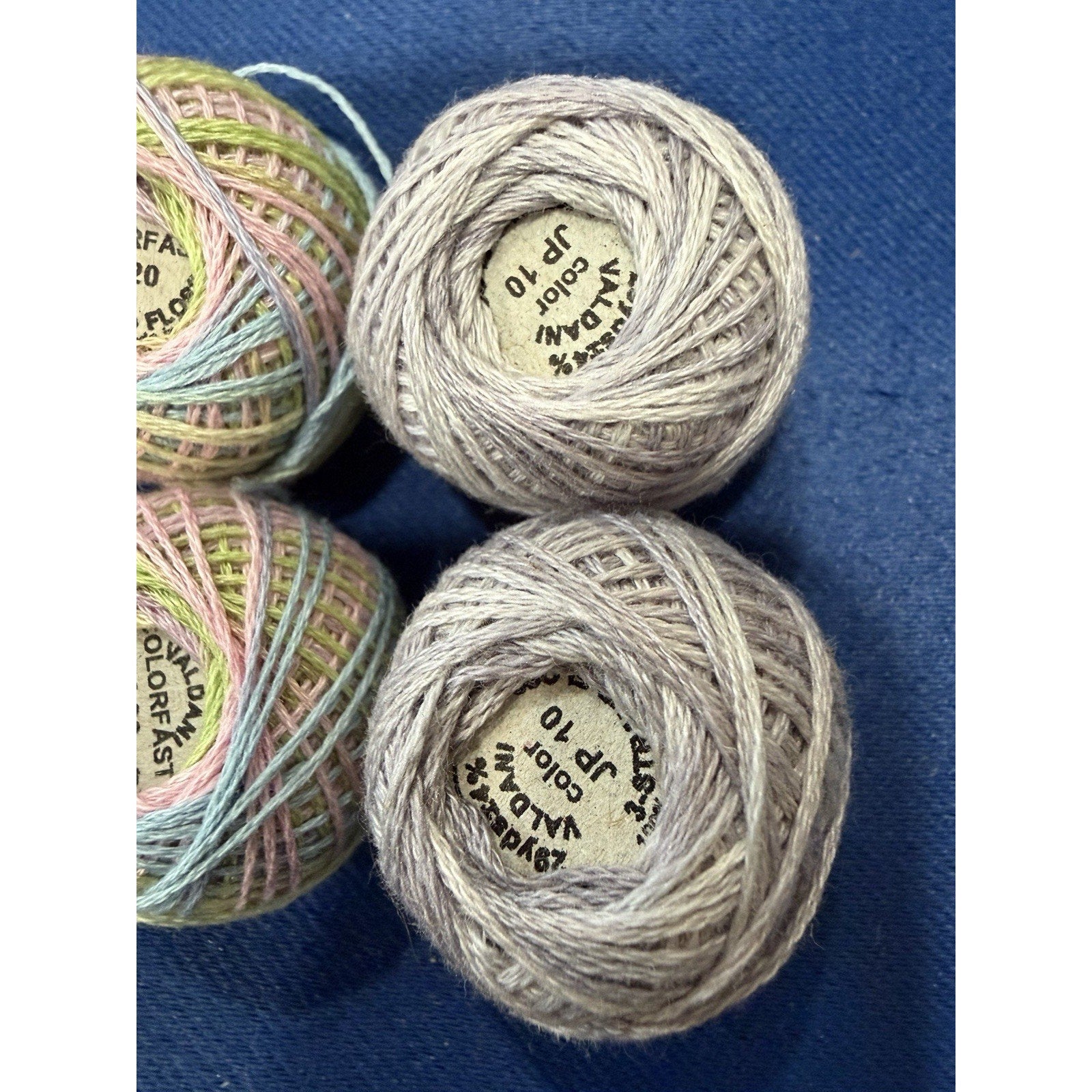 Valdani Pearl Cotton MMIJA Pastel Garden Party 10 Ball Thread Collection