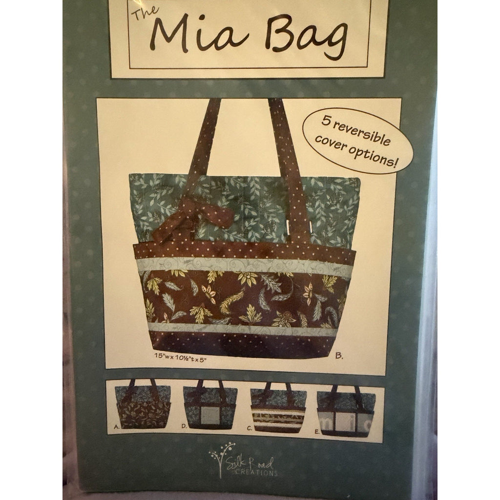 The Mia Bag Tote Sewing Pattern Silk Road Creations Reversible