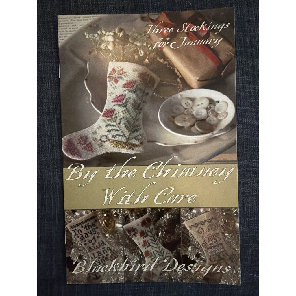 Blackbird Designs By the Chimney With Care January Stockings Pattern
