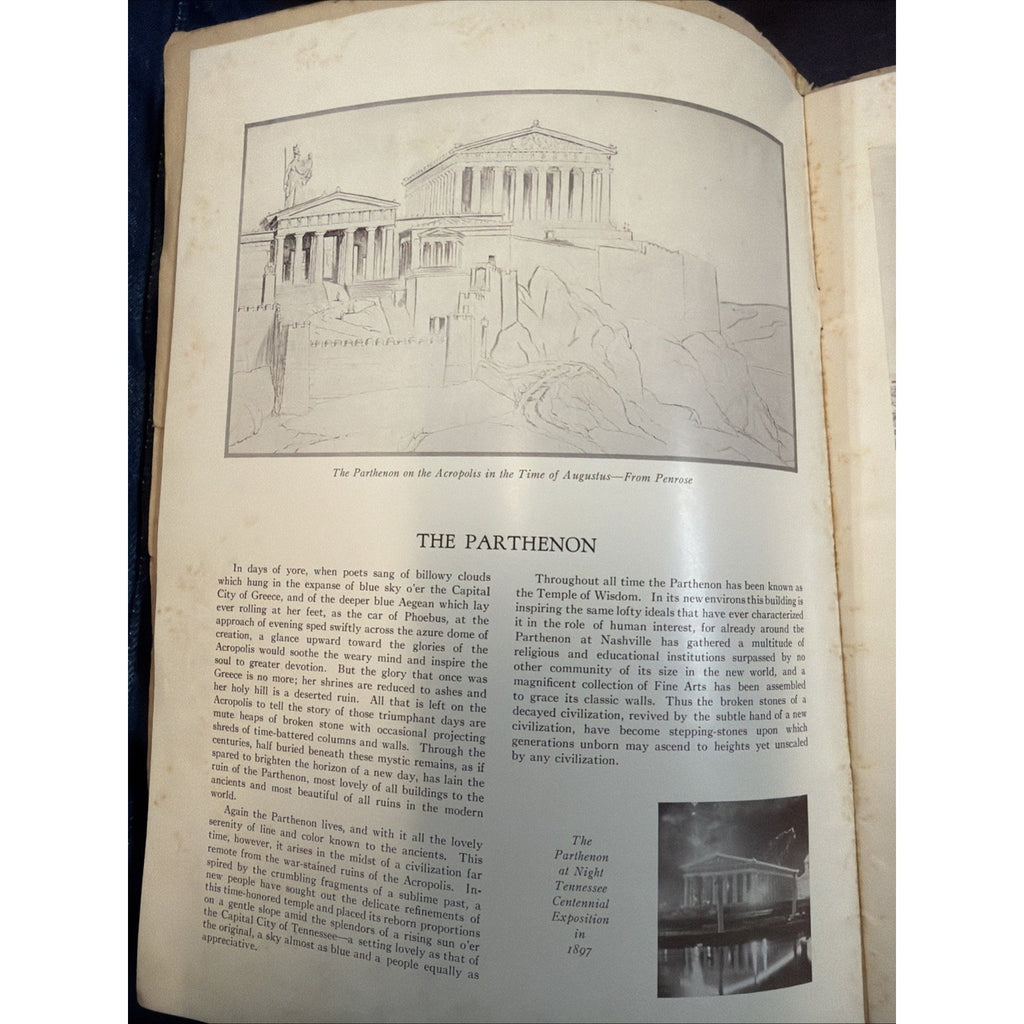 1931 The Parthenon at Nashville TN Original Commemorative Booklet