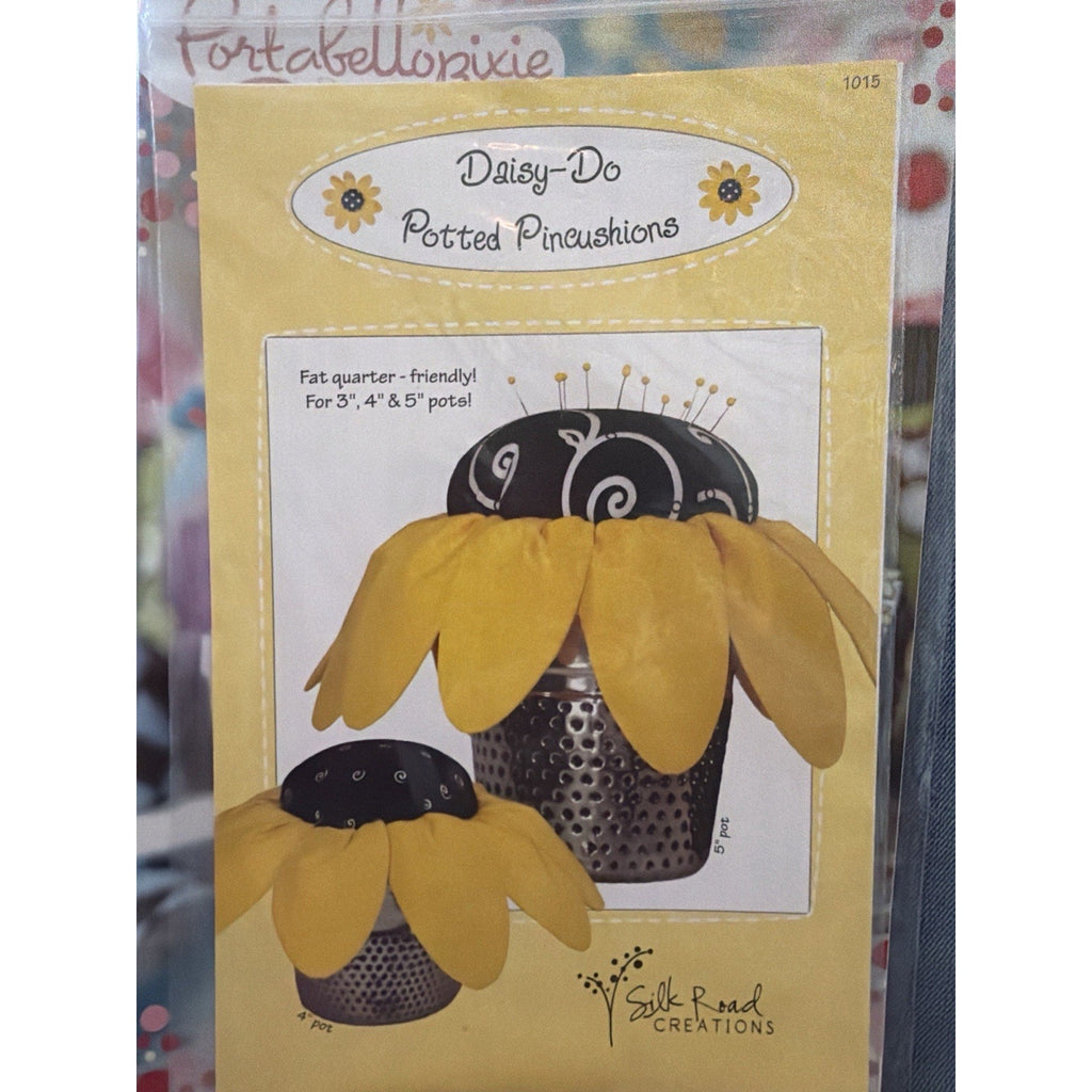 Silk Road Creations Daisy Do Potted Pincushions Pattern 1015 NOS