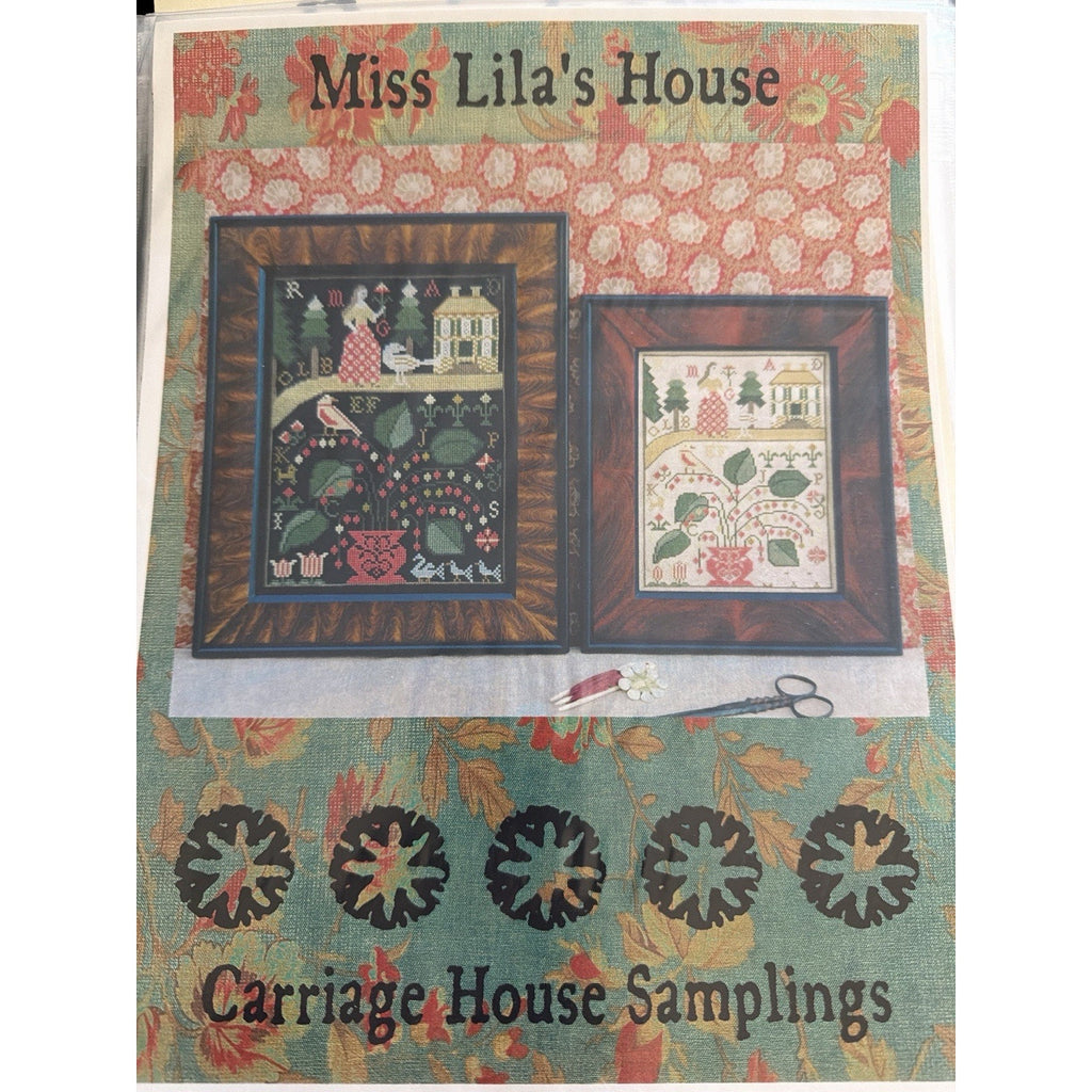 Miss Lila’s House Carriage House Samplings Cross Stitch Pattern Sampler