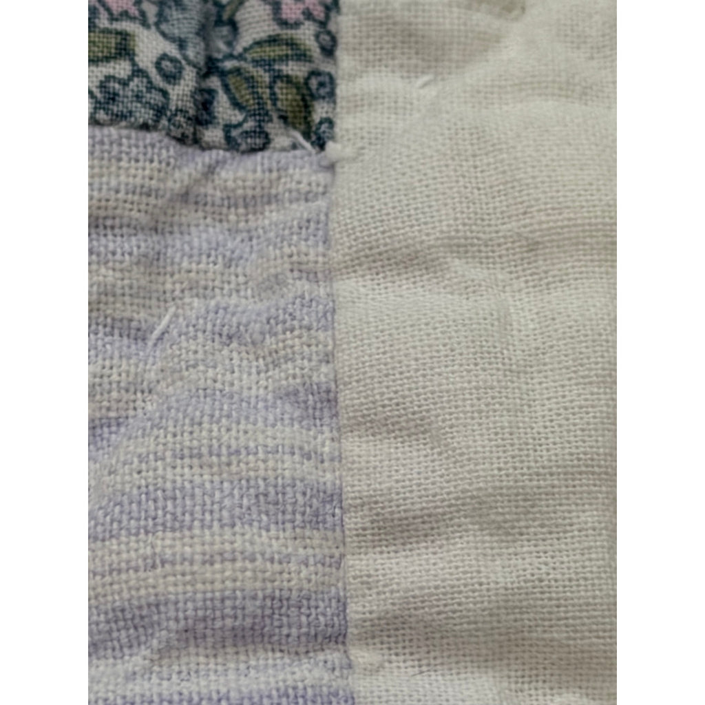 Vintage Hand Quilted Baby Quilt Handmade Nursery Wall Hanging