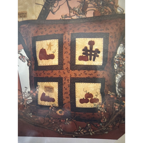 Blueberry Backroads Pumpkin Patch Quilt Pattern 026 Pillow Mat