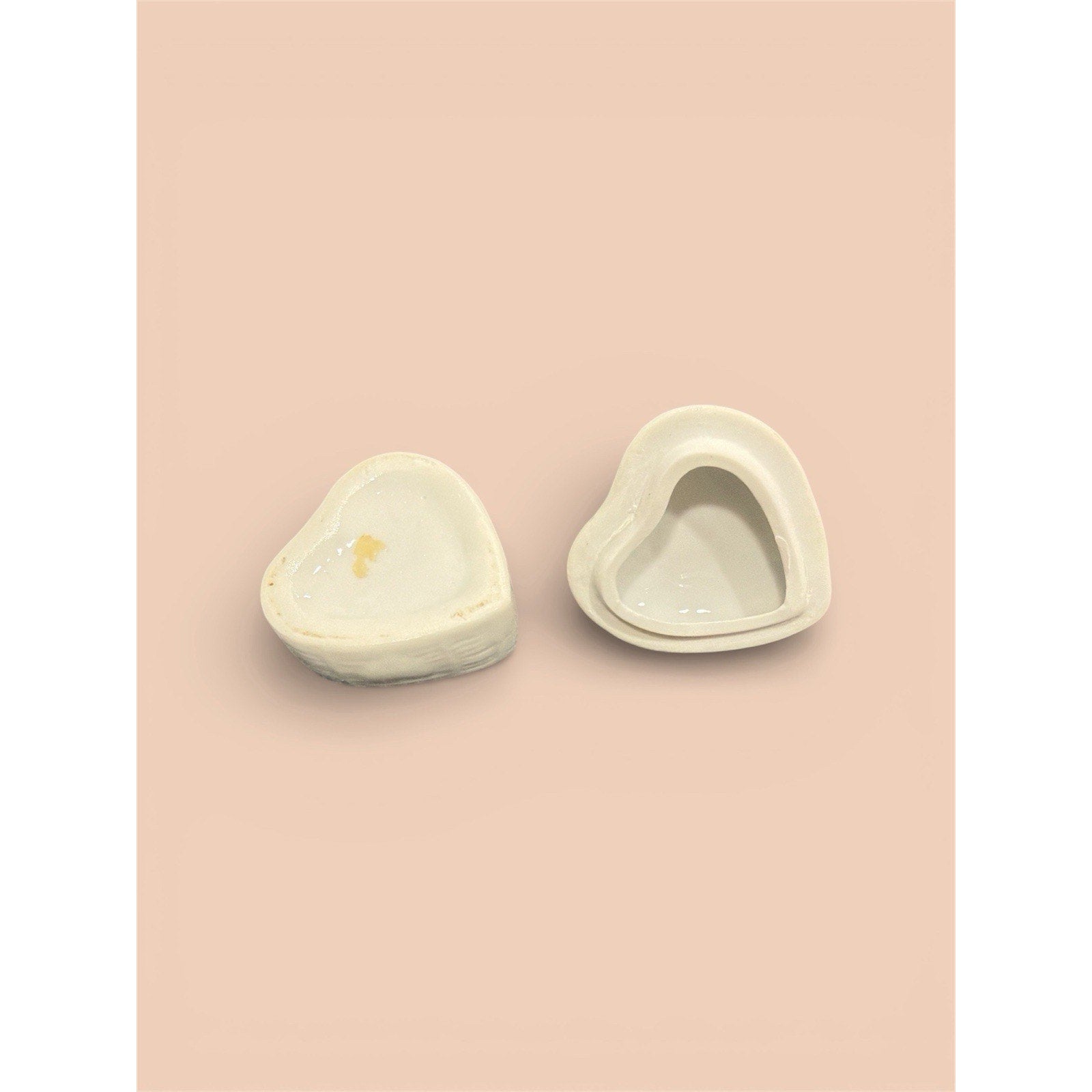 Porcelain Rose Trinket Box Heart-Shaped Bridal Keepsake & Proposal Ring Box