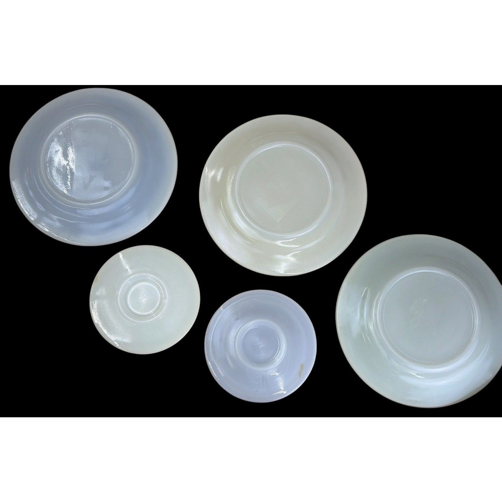 Hazel Atlas Little Hostess Moderntone Child's Platonite Dish Lot 5 Pieces