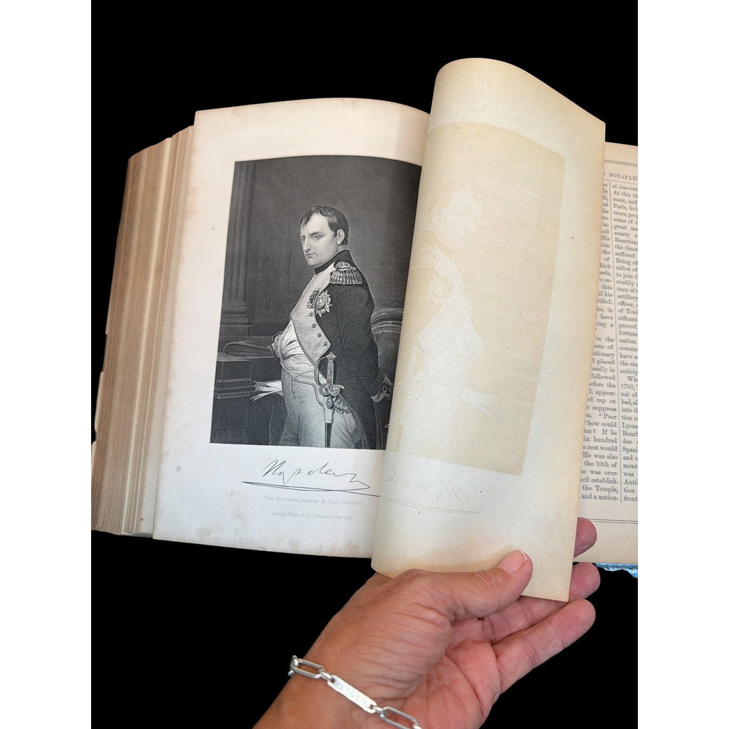 Antique 1873 Portrait Gallery Book: Eminent Men & Women, Steel Engravings Volume I