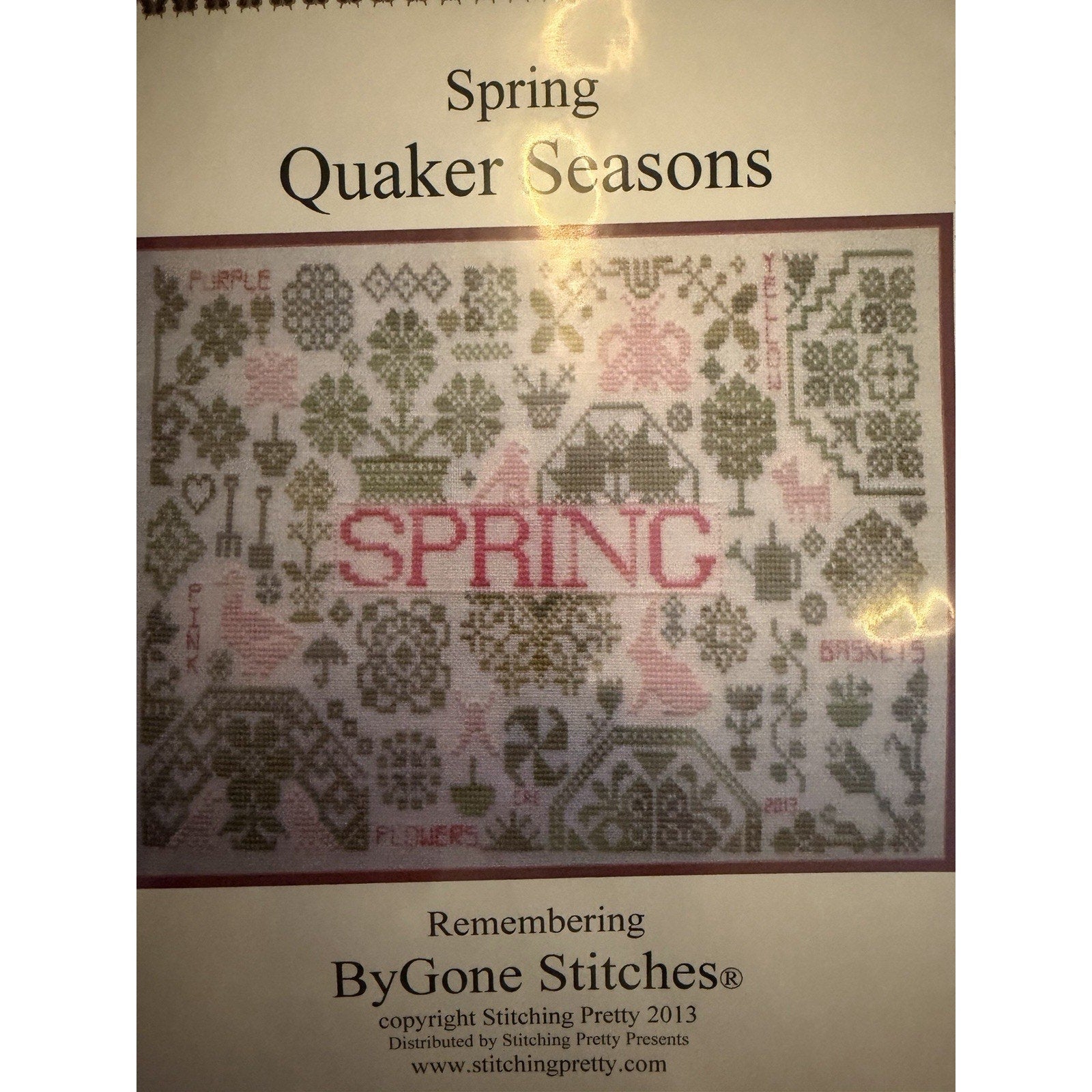 ByGone Stitches Quaker Seasons Set of 4 NOS Cross Stitch Patterns