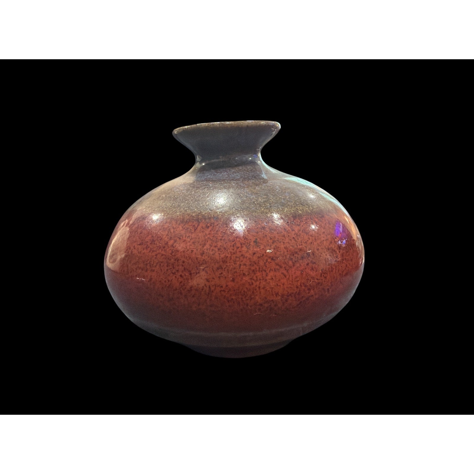 Vintage Signed Appalachian Studio Pottery Vase, Hand Thrown Stoneware Bud Vase