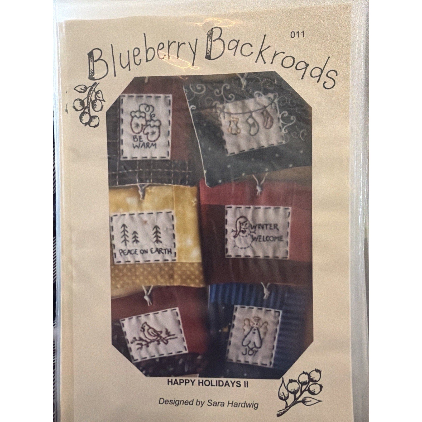Blueberry Backroads Happy Holidays II Pattern 011 Primitive