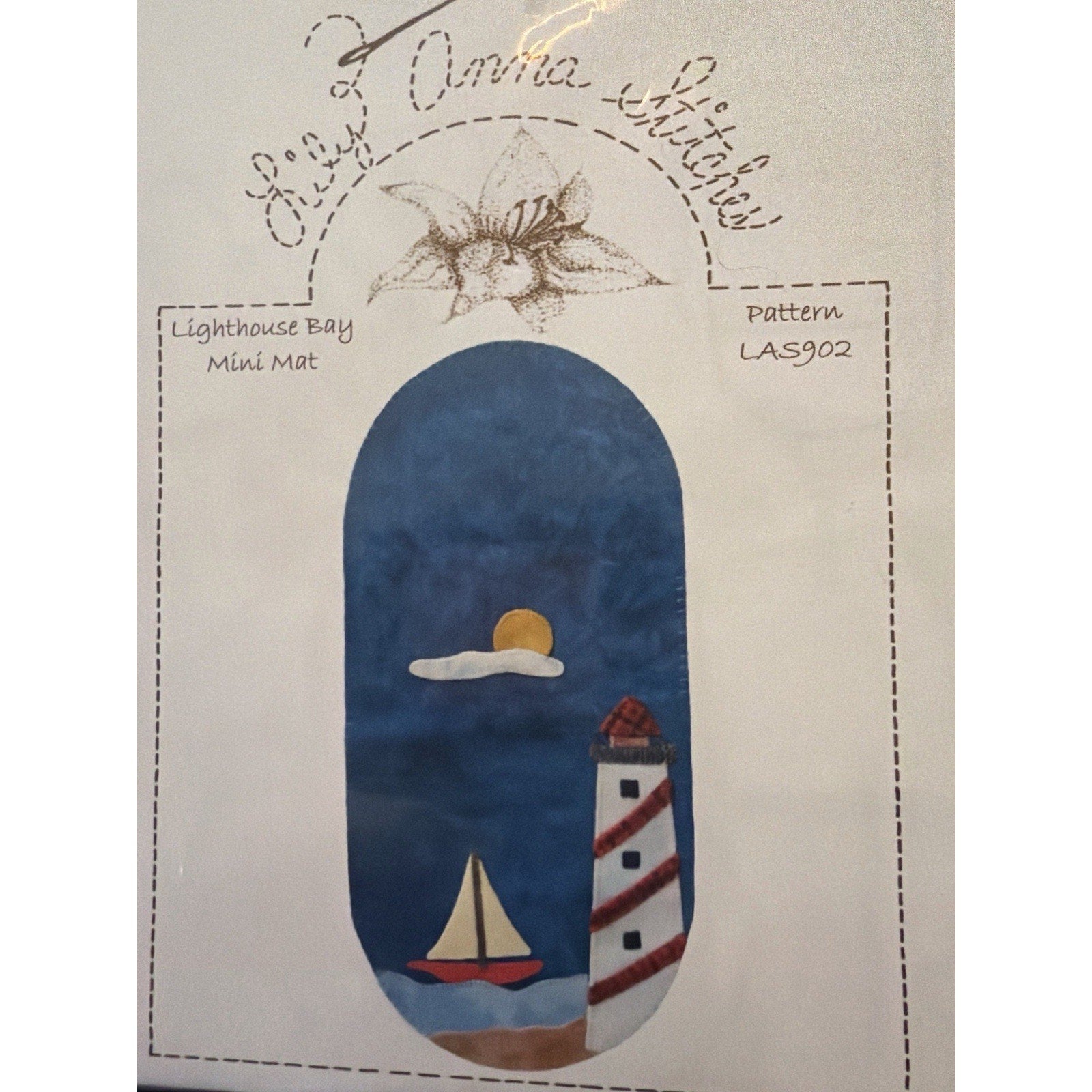 Lily Anna Stitches Lighthouse Bay Mini Mat LAS902 Wool Pattern