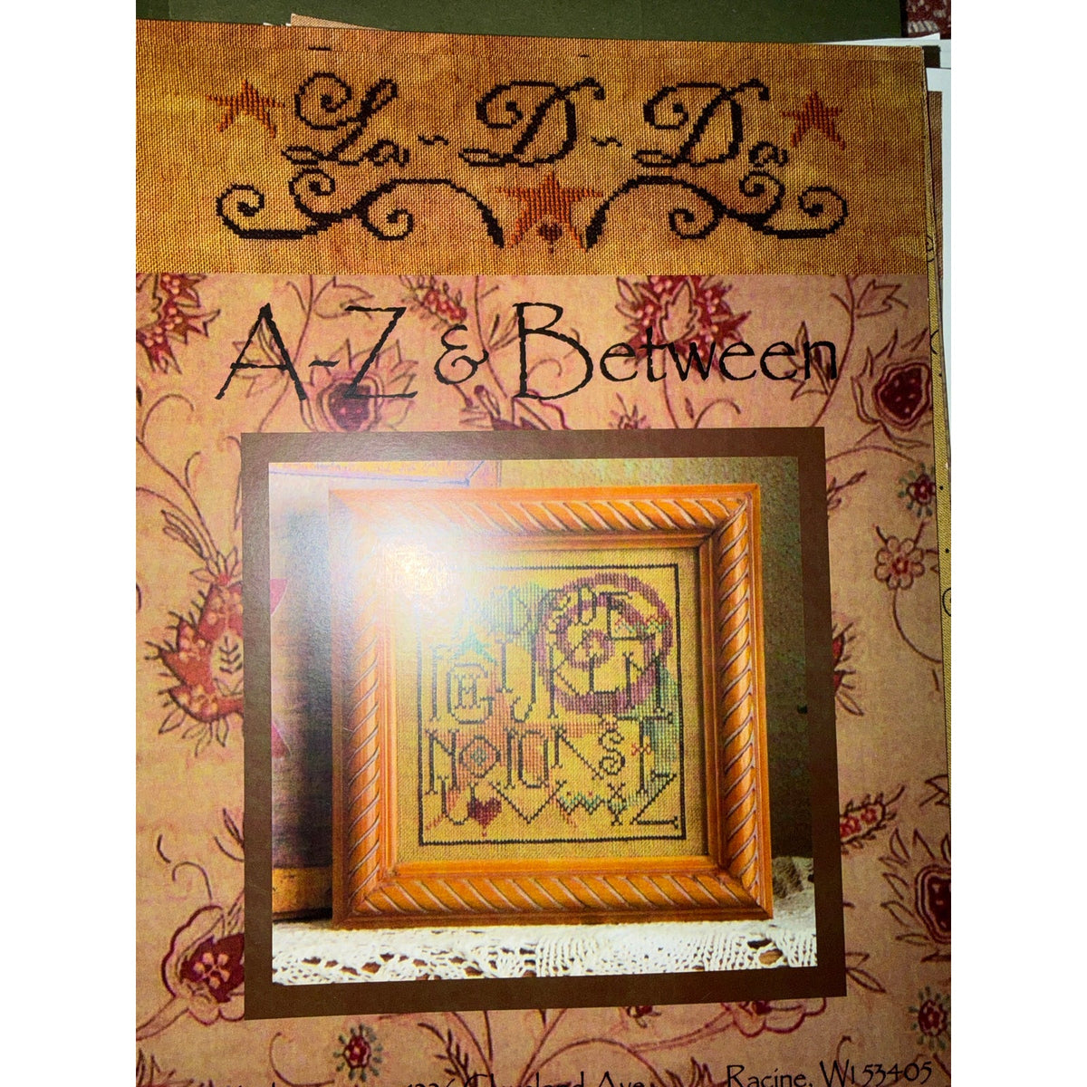 La-D-Da A-Z & Between Cross Stitch Alphabet Sampler NOS