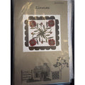 Cardiff Farms Zinnias Wool Applique Pattern 19x19 Mat