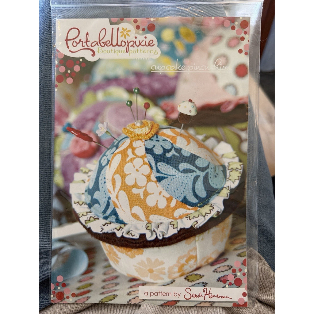 Portabellopixie Cupcake Pincushion Pattern Sandi Henderson NOS