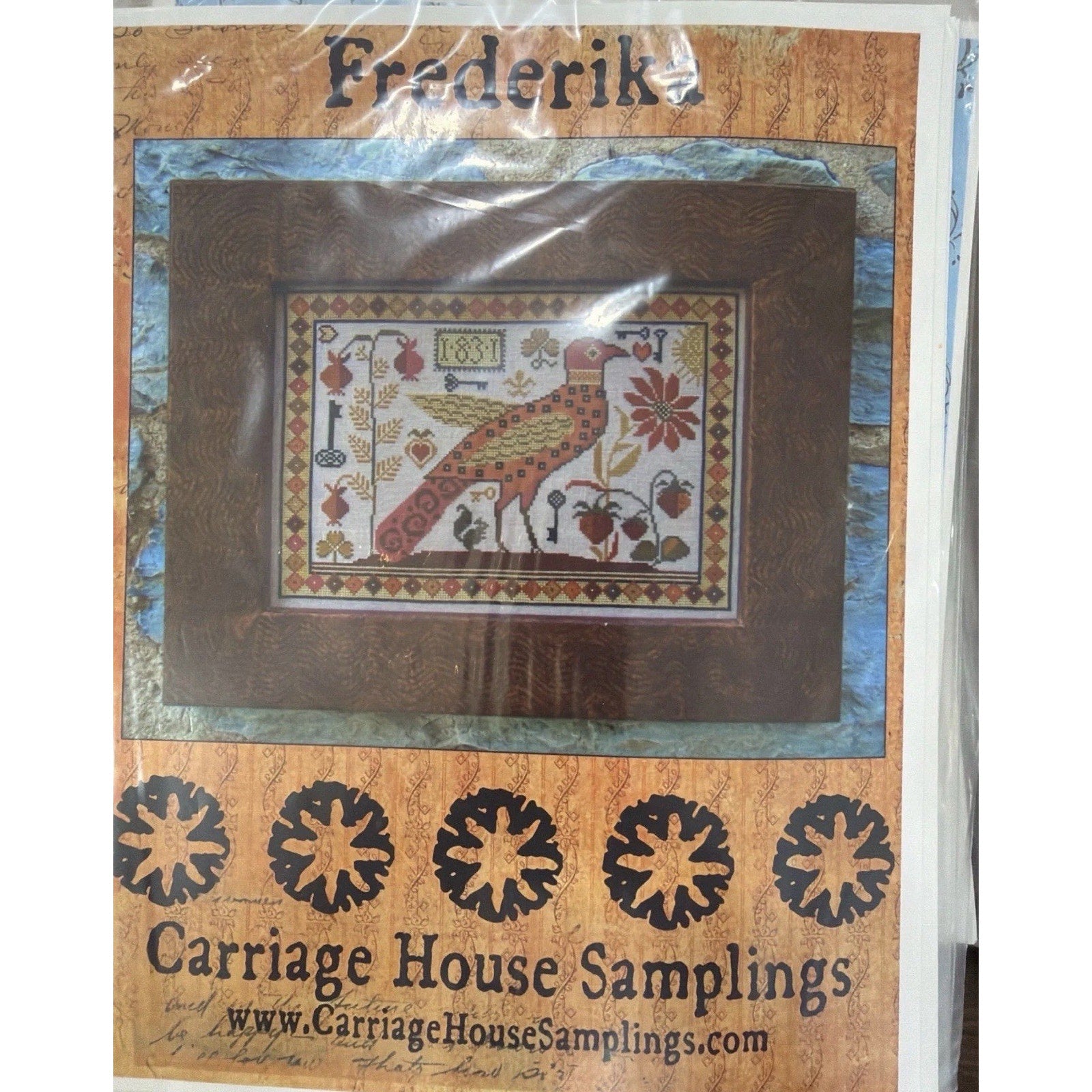 Carriage House Samplings Frederik 1831 Bird Sampler Pattern NOS