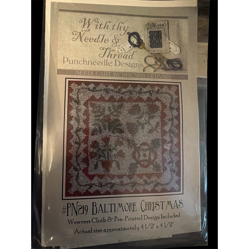 Brenda Gervais Baltimore Christmas OOP Punch Needle Pattern PN219 Primitive