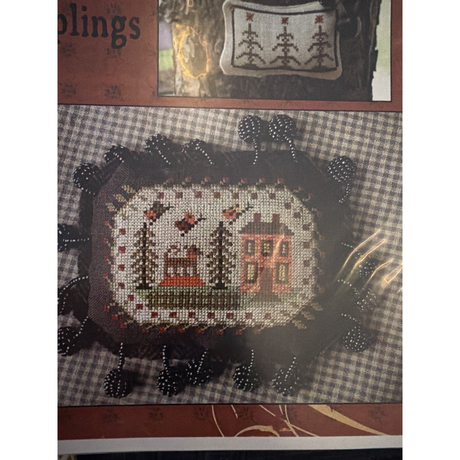 Carriage House Samplings Berries & Boughs Christmas Cross Stitch Pattern Chart