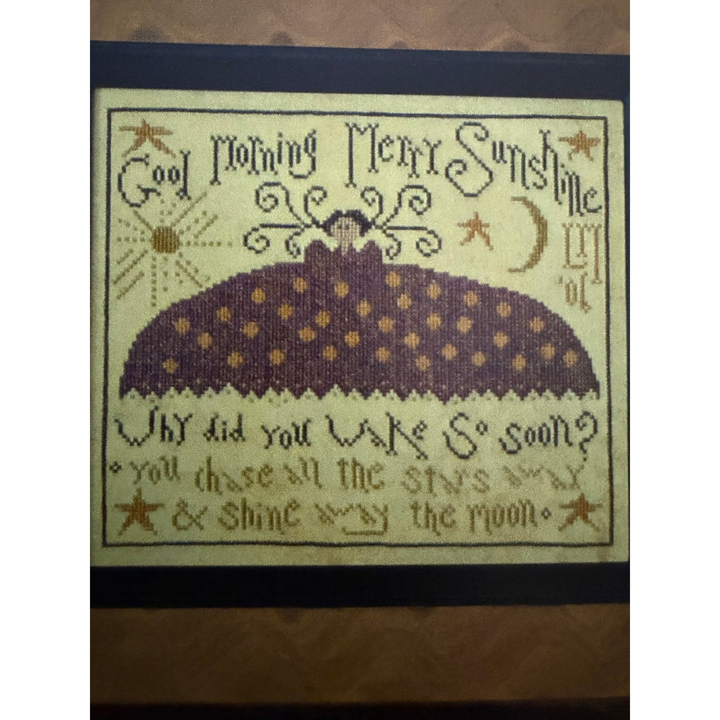 La-D-Da Merry Sunshine Cross Stitch Folk Art Sampler NOS