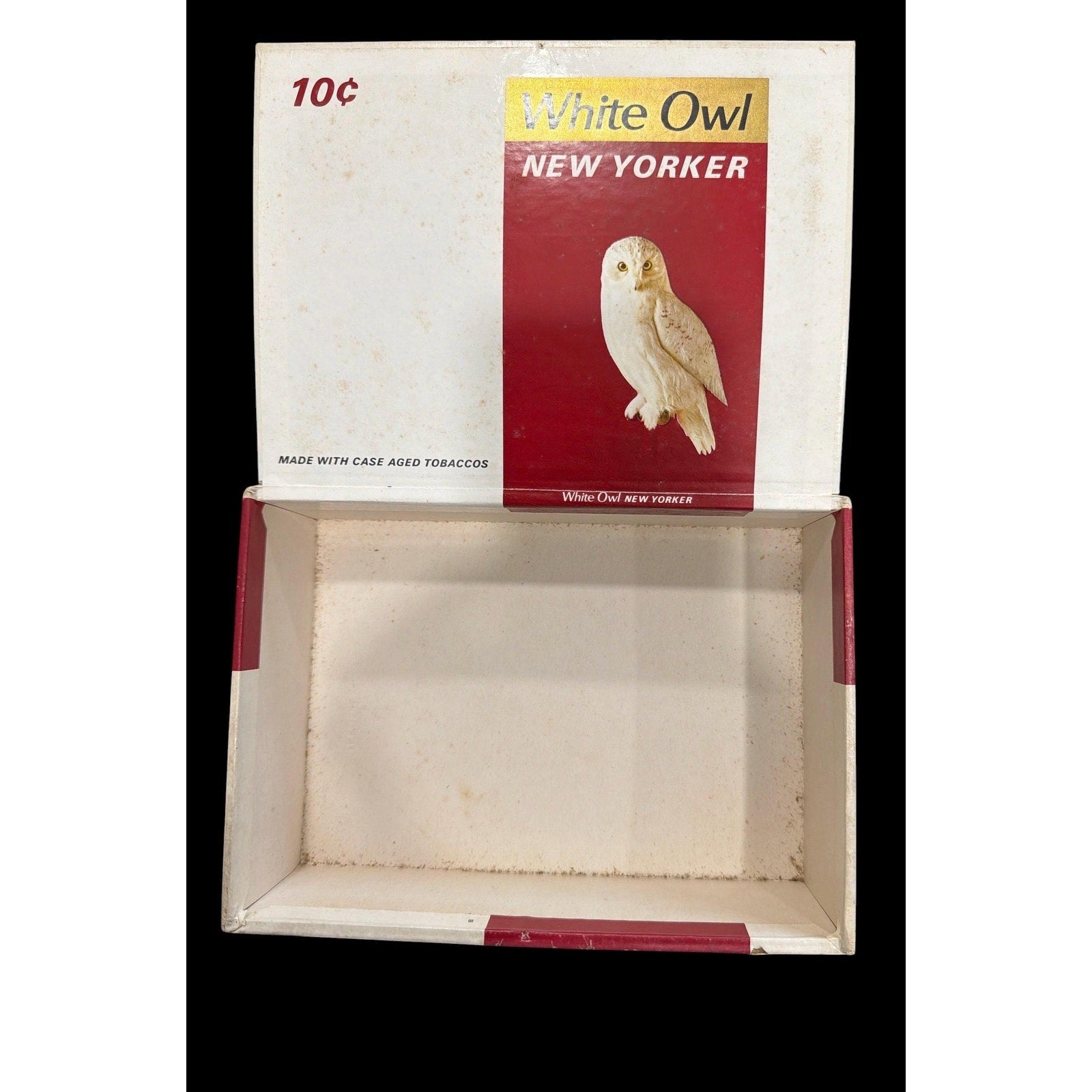 Vintage White Owl New Yorker Cigar Box w Owl Graphic | 50 Count Tobacco Box