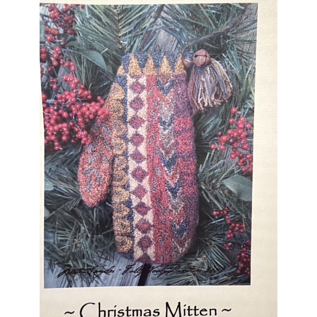 Fully Wooly Primitives Christmas Mitten #1607 Paper Pattern 2007