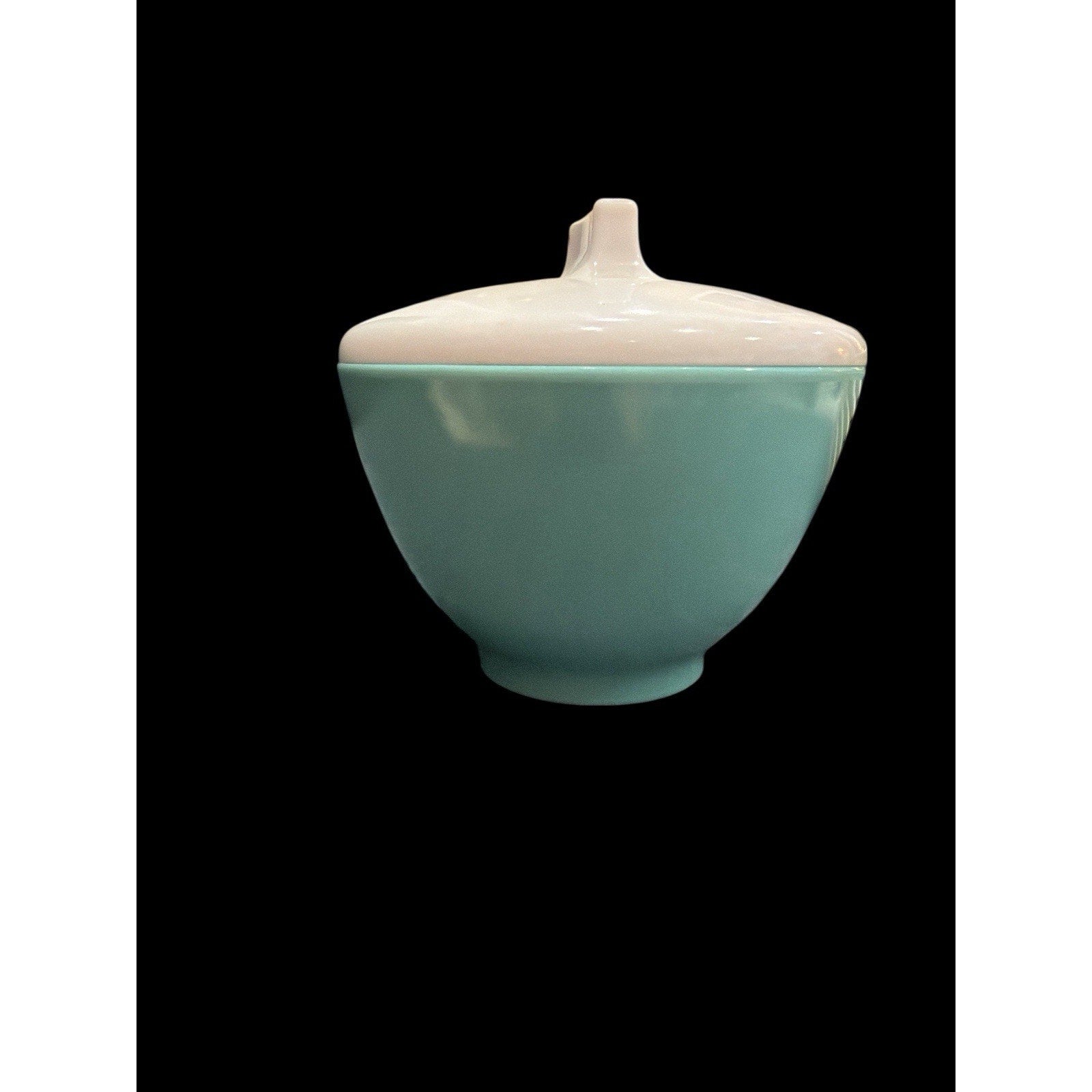 Vintage Westinghouse Calais Melmac Covered Bowl Aqua Turquoise with Lid