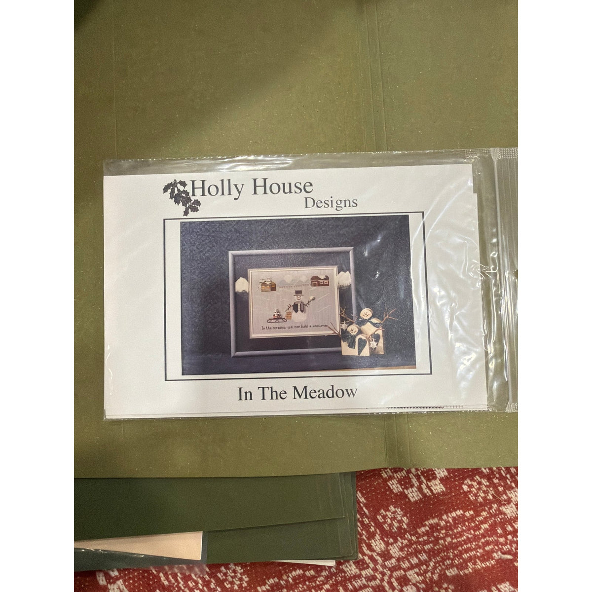 Holly House “In the Meadow” Snowman Cross Stitch Pattern
