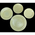 Hazel Atlas Moderntone Pastel Yellow Platonite Dinnerware Lot 4 Pieces