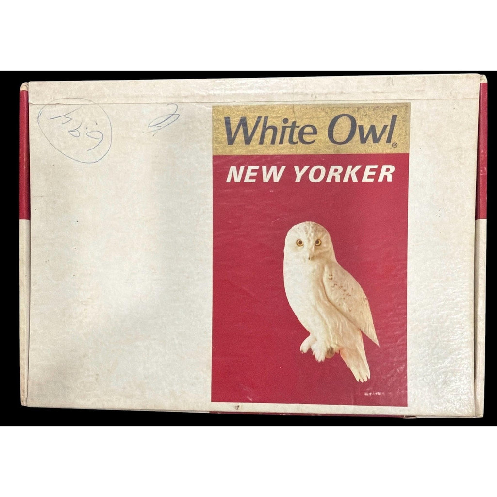 Vintage White Owl New Yorker Cigar Box w Owl Graphic | 50 Count Tobacco Box
