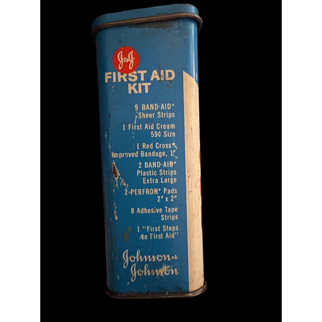 Vintage Johnson & Johnson First Aid Kit Bundle, Mid Century Bandage Tins