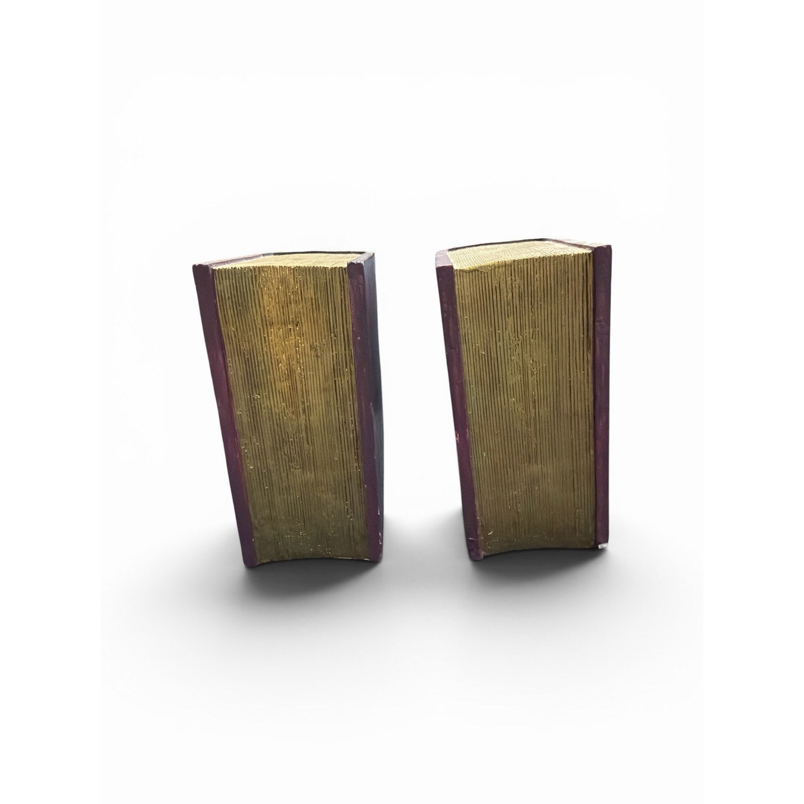 Vintage Faux Book Bookends Pair | Decorative Library Bookends | Traditional Study Decor | Book Lover Gift