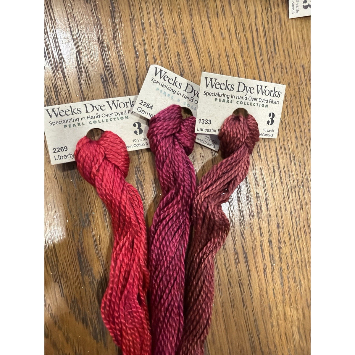 Founders’ Fire Pearl #3 Collection Weeks Dye Works Set of 3 Red Tones