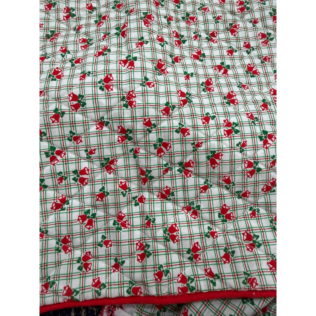 Vintage Christmas Full Apron Bell Appliqué with Matching Placemats – additional view 4