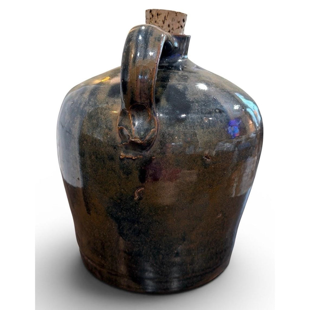 Large Studio Stoneware Jug Primitive Pottery NC Appalachian Handmade