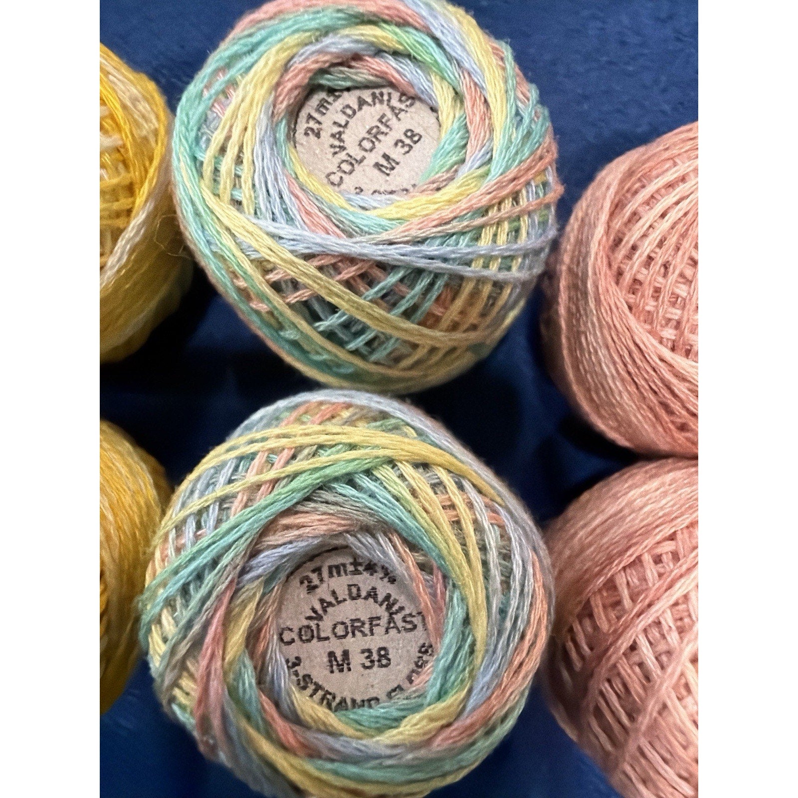Valdani Pearl Cotton Seaside Sorbet Studio 8 Ball Thread Collection