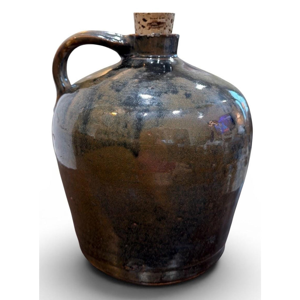 Large Studio Stoneware Jug Primitive Pottery NC Appalachian Handmade