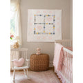 Vintage Hand Quilted Baby Quilt Handmade Nursery Wall Hanging