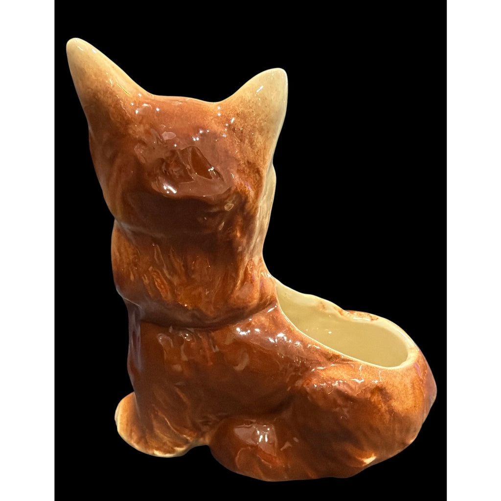 Vintage Royal Copley Scottie Dog Planter, Mid Century Ceramic Scottish Terrier