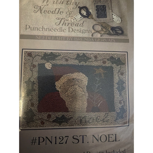 Brenda Gervais St. Noel OOP Punch Needle Pattern PN127 Primitive Santa