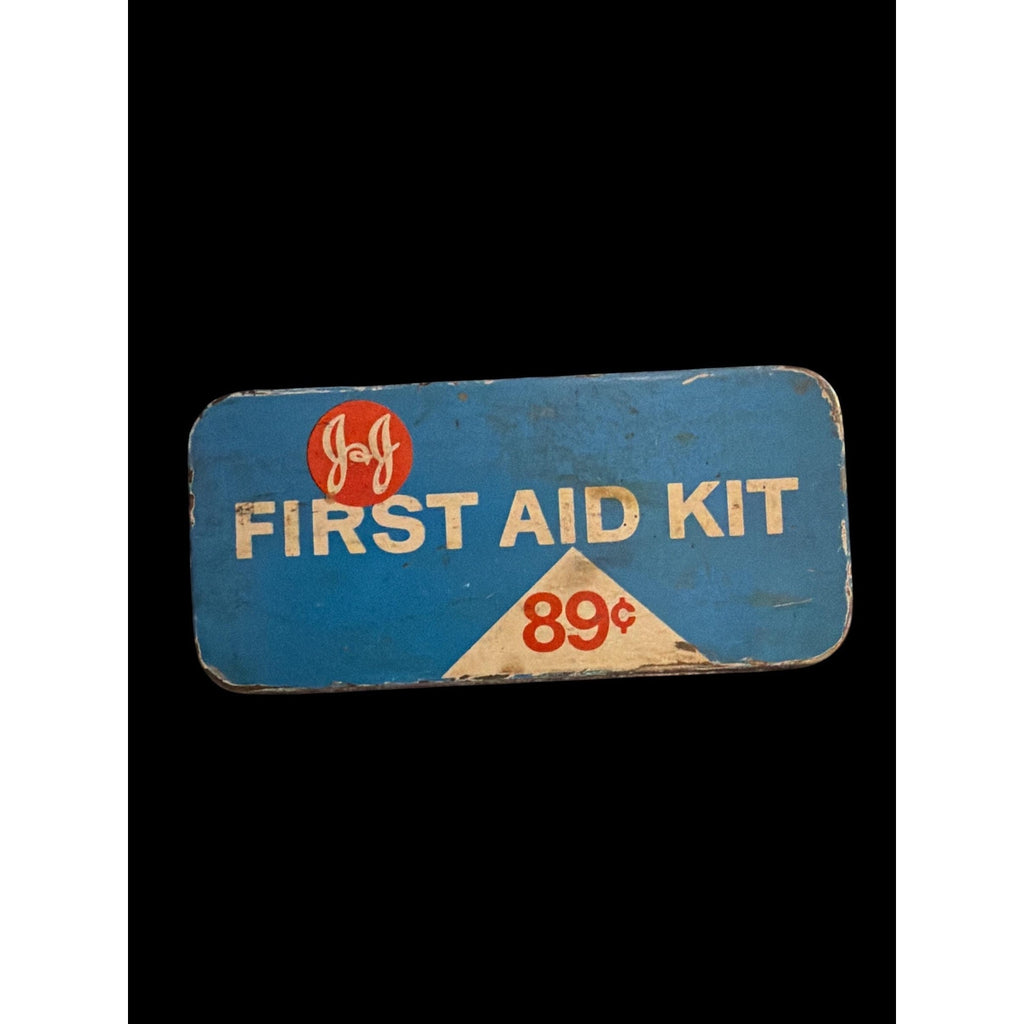 Vintage Johnson & Johnson First Aid Kit Bundle, Mid Century Bandage Tins